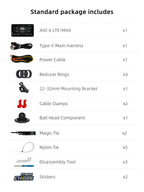 CHIGEE AIO-6 LTE 4G Motorcycle GPS Navigation with 6 inch Display, Motorcycle Carplay Android Auto, Real-time alerts, Electronic Fence,IP9X Waterproof