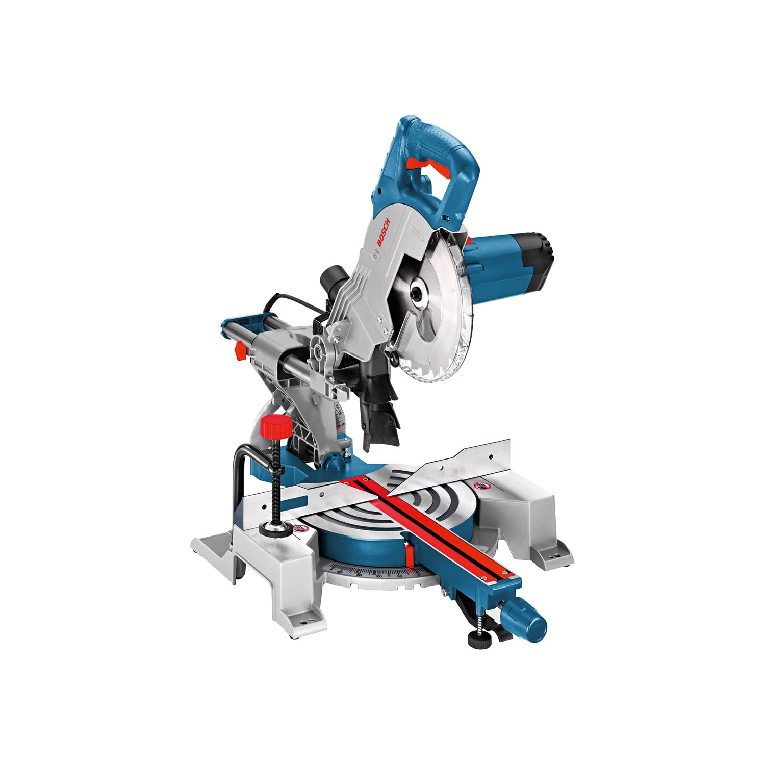 Bosch Professional Kapp- und Gehrungssäge GCM 80 SJ (1.400 Watt, Sägeblatt-Ø: 216mm, inkl. 2x Kreissägeblatt, Innensechskantschlüssel)