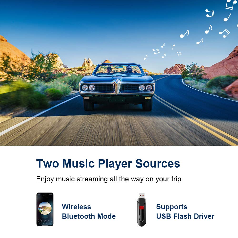 Bluetooth FM Transmitter, ZeaLife Auto Radio Transmitter QC 3.0 KFZ Wireless Bluetooth 5.3 FM Radio Adapter Freisprecheinrichtung Car Kit mit Dual USB Ladegerät Unterstützt 64GB USB Stick