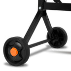 EBERTH 65L Betonmischer Elektrisch Mobil, 220W Motor, Gestell, Trommel und Zahnkranz aus Stahl, feststellbares Handrad, breite Fußplatte, Profi Zementmischer, Trommel schwenkbar, Einfache Bedienung