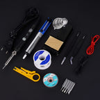 Lötkolben Set, Lötkolben 18 in 1 Lötset 60W Lötstation mit Temperatur Einstellbar 220-480°C, 5 Lötspitzen, Regelbar und EIN/AUS-Schalter für Elektrotechnik Reparaturen Profi Hobbybastler