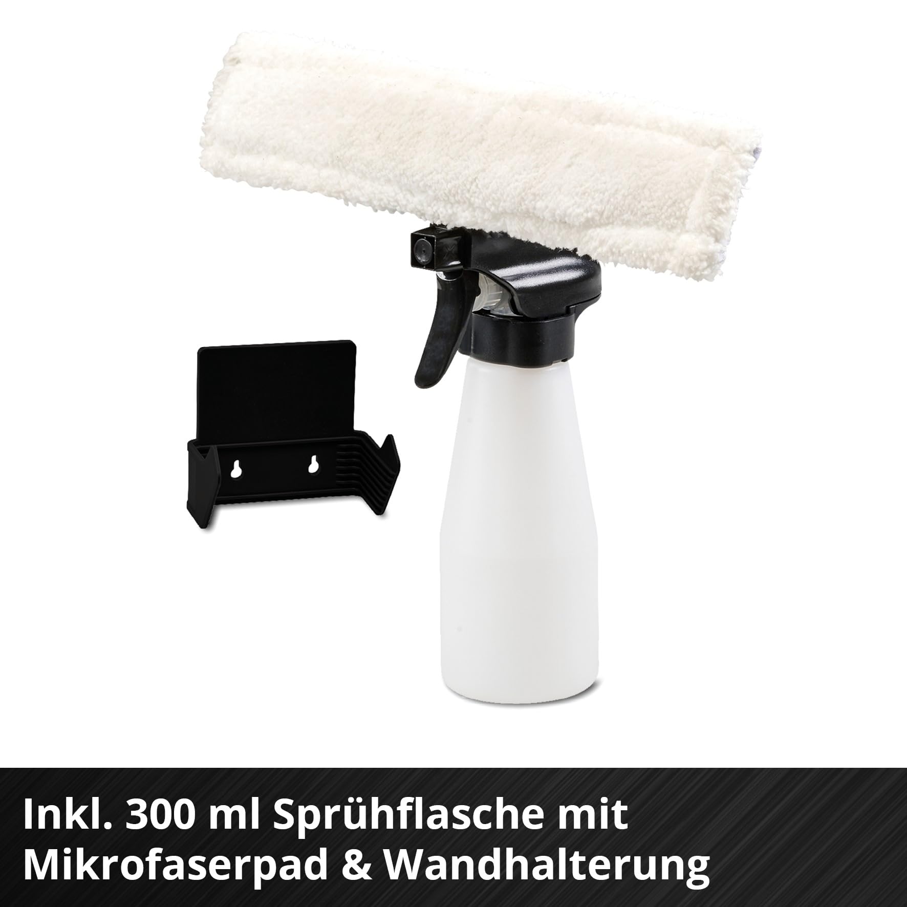Einhell Akku-Fensterreiniger BRILLIANTO Power X-Change (18 V, 28 cm Lange Saugdüse, streifenfreie Reinigung, inkl. Sprühflasche mit Mikrofasertuch, ohne Akku)