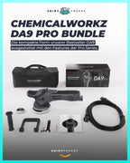 Poliermaschinen Set: chemicalworkz DA9 Pro Exzenter Poliermaschine + Sonax Politur Set + Royal Pads Premium Polierpads + Dr. Wack Versiegelung für Lack + Zubehör | 20-teilig