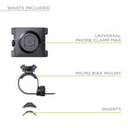 SP CONNECT Fahrrad-Handyhalterung | SPC+ | Universeller Handyhalter für Fahrradlenker | Motorradhandyhalterungen für alle Smartphone Handys wie iPhone Samsung | Mountainbike Rennrad Handy Halterung