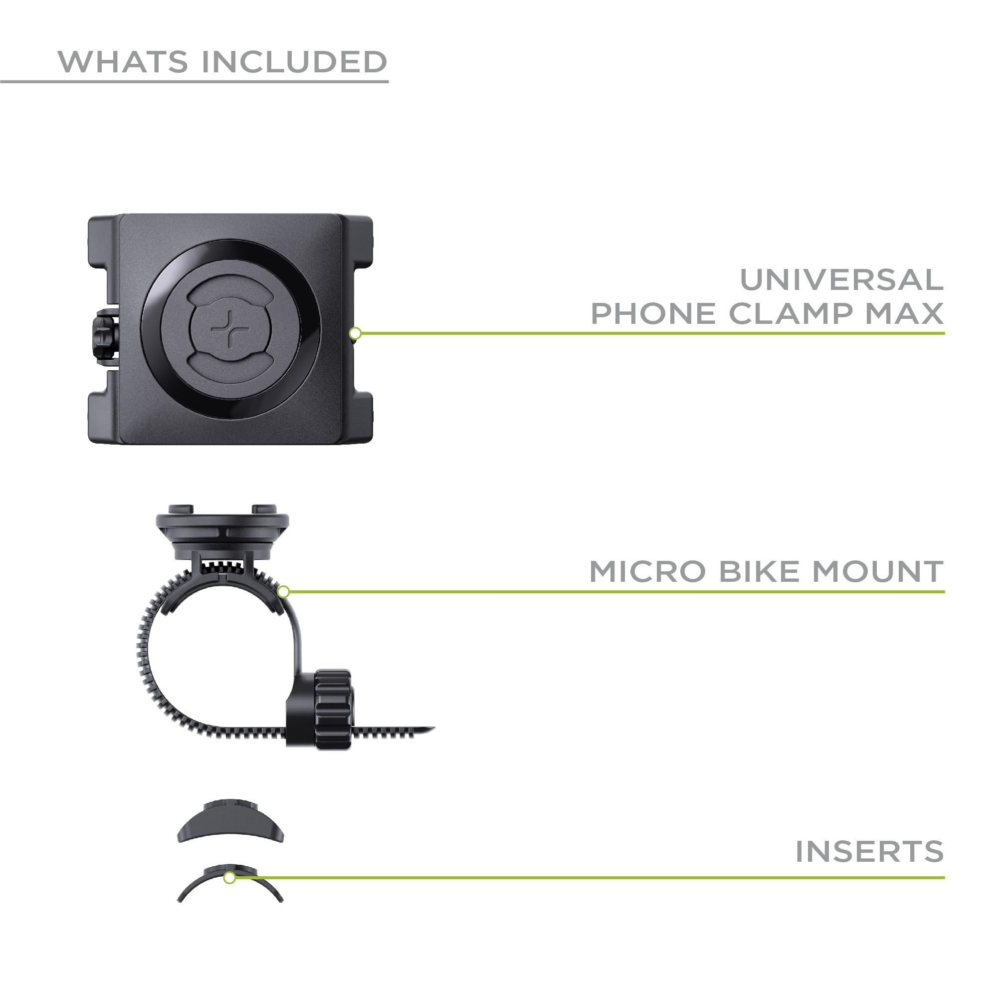 SP CONNECT Fahrrad-Handyhalterung | SPC+ | Universeller Handyhalter für Fahrradlenker | Motorradhandyhalterungen für alle Smartphone Handys wie iPhone Samsung | Mountainbike Rennrad Handy Halterung