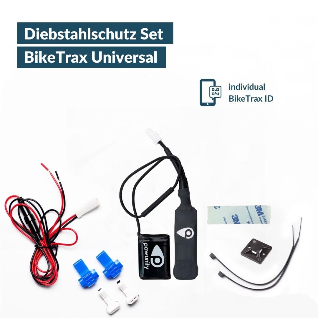 GPS-Tracker für E-Bikes — Universal kompatibel, lückenlose GPS-Übertragung in Europa — Diebstahlschutz, Echtzeit-Tracking mit Handy-App — inkl. SIM & Zusatzakku