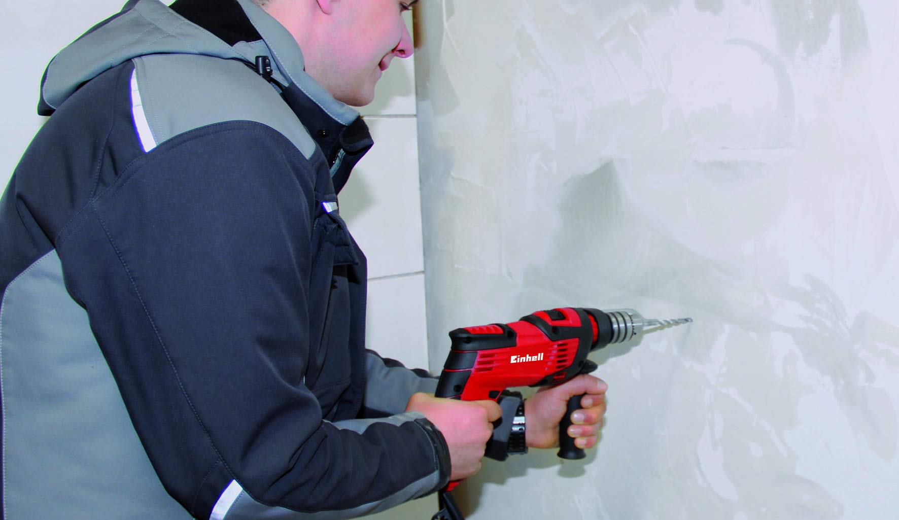 Einhell Schlagbohrmaschine TC-ID 1000 E (1010 W, Bohrleistung Ø Holz 32 mm, Beton 16 mm, Metall 13 mm, Metall-Tiefenanschlag, robustes Zahnkranzbohrfutter)