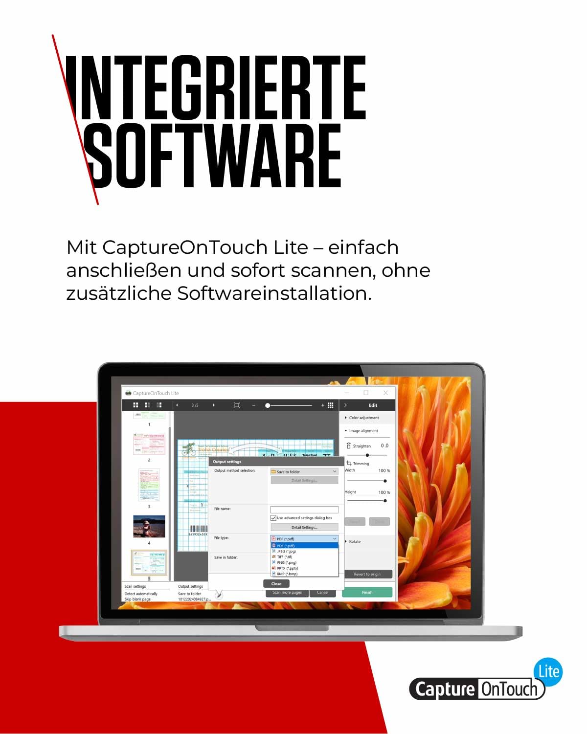 Canon P-208II - imageFORMULA Mobiler Dokumentenscanner (Duplex DIN-A4 Einzug, Farbe, 600dpi, 8 Seiten/Min, 10 Blatt ADF, PDF durchsuchbar, OCR, Plug & Scan, Twain, schwarz)