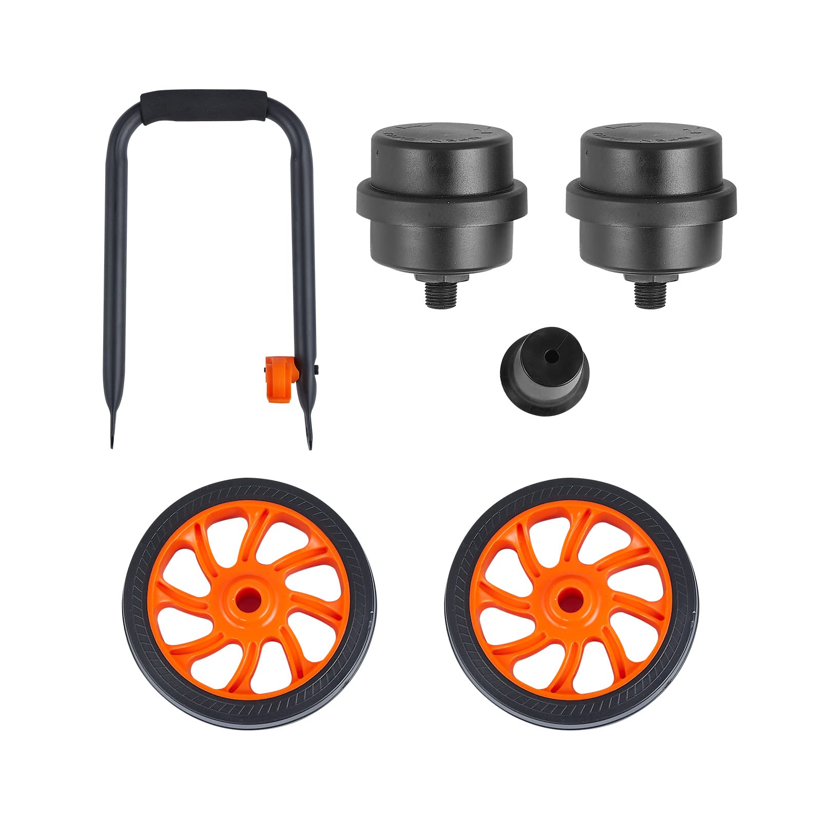 VEVOR Kompressor 24L Silent Druckluftkompressor, 6-8Bar, 1450W(2PS), 3,5 MPa, 2800U/min Ölfreier 70dB Flüsterkompressor mit 2 Rädern, Druckbehälter Autoreparaturen Sprühlackierung Holzarbeiten