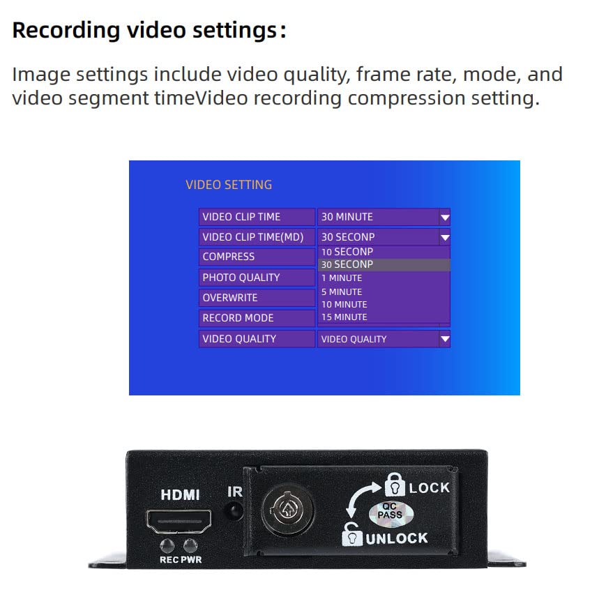 Mobiles Auto DVR Factory Mini AHD TVI DVR für Auto LKW Fahrzeug Videoaufnahme Unterstützung 2CH Mini CVBS 8MP AHD TVI Kamera/HDMI/mit Fernbedienung