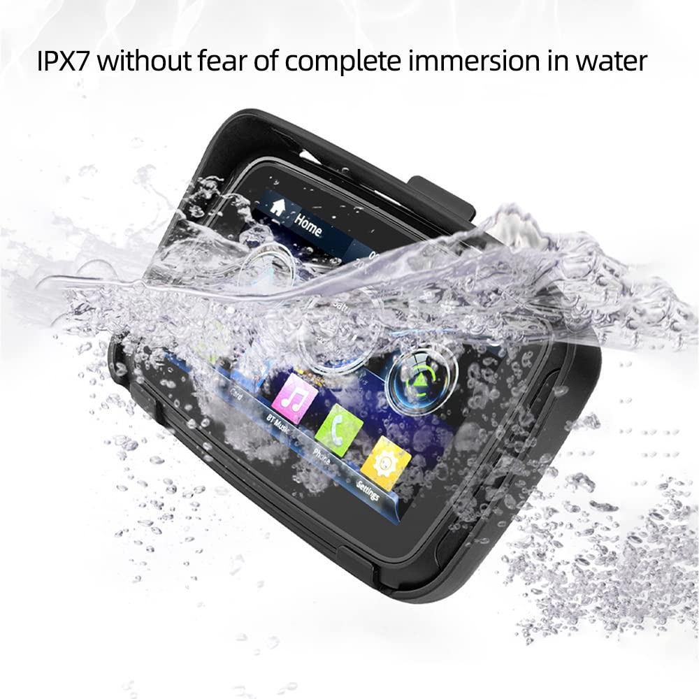 GOFORJUMP Wireless CarPlay & Android Auto 5" Zoll Touchscreen Motorrad Navigator IPX7 wasserdichte Motorrad Bluetooth Verbindung