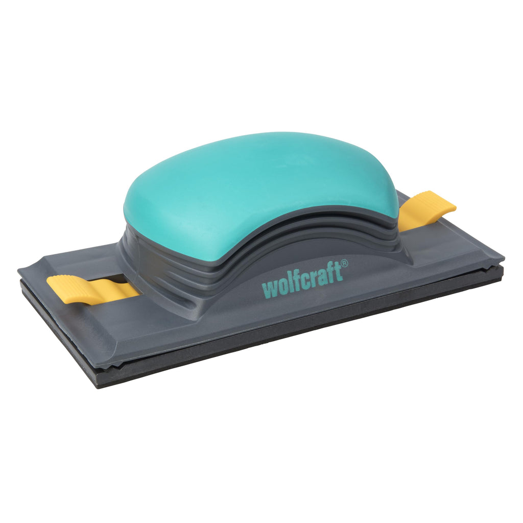 wolfcraft Universalschleifer I 5890000 I universell einsetzbar für Flächen und Ecken I für Schleifstreifen oder Schleifgitter 93 x 230 mm