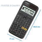 Casio ClassWiz FX-87DE X technischer wissenschaftlicher Schulrechner (593 Funktionen, QR-Code Funktion, LC-Display) schwarz