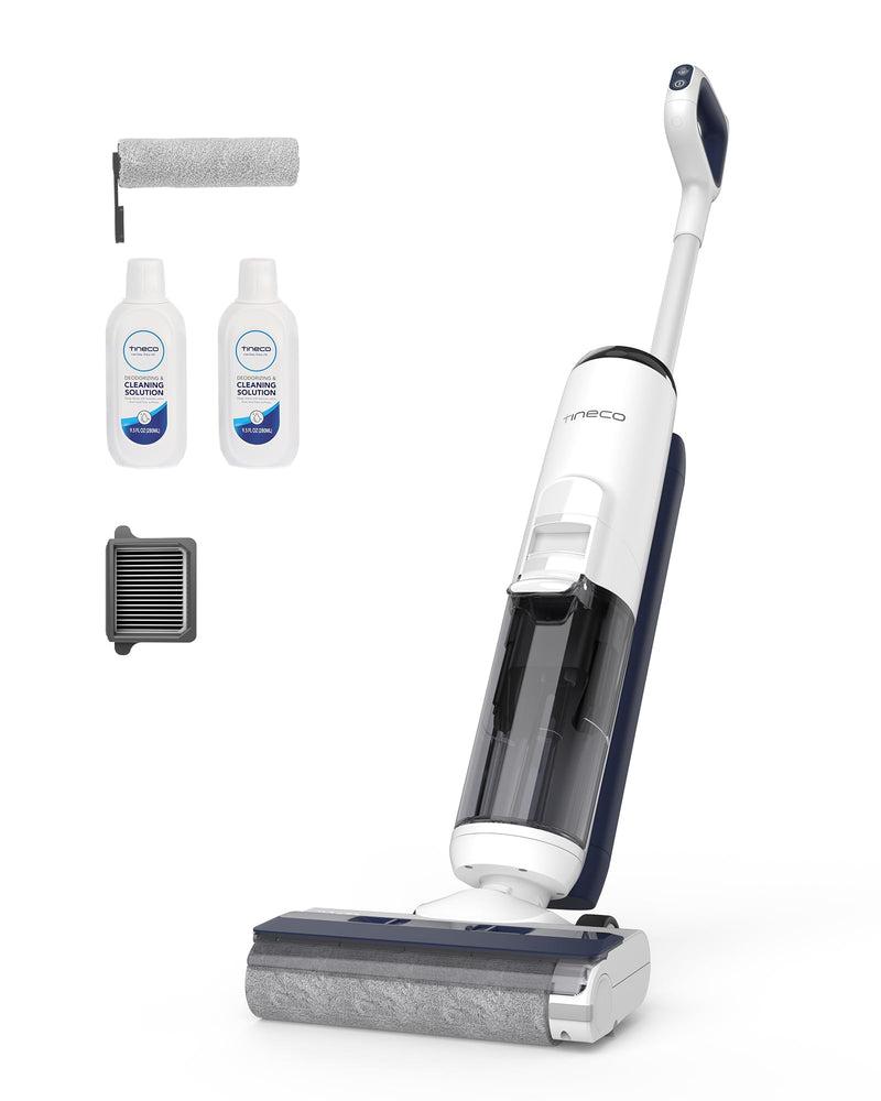 Tineco iFLOOR 5 Breeze Complete Nass Trockensauger, EIN-Schritt-Reinigung für Hartböden, Kantenreinigung <0.5cm, Dreifache Batterielebensdauer, Selbstreinigung, Leichtes Kabelloses Saugwischer, Blau