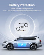 70mai Hardwire Kit UP03, Typ-C-Hardwire-Kit mit Niederspannungsschutz, 24-Stunden-Parküberwachung für 70mai Dash Cam M310/A410/A510/A810/A800SE/4K Omni/T800E/T800, 3 m, 12 V–30 V auf 5 V/2,4 A