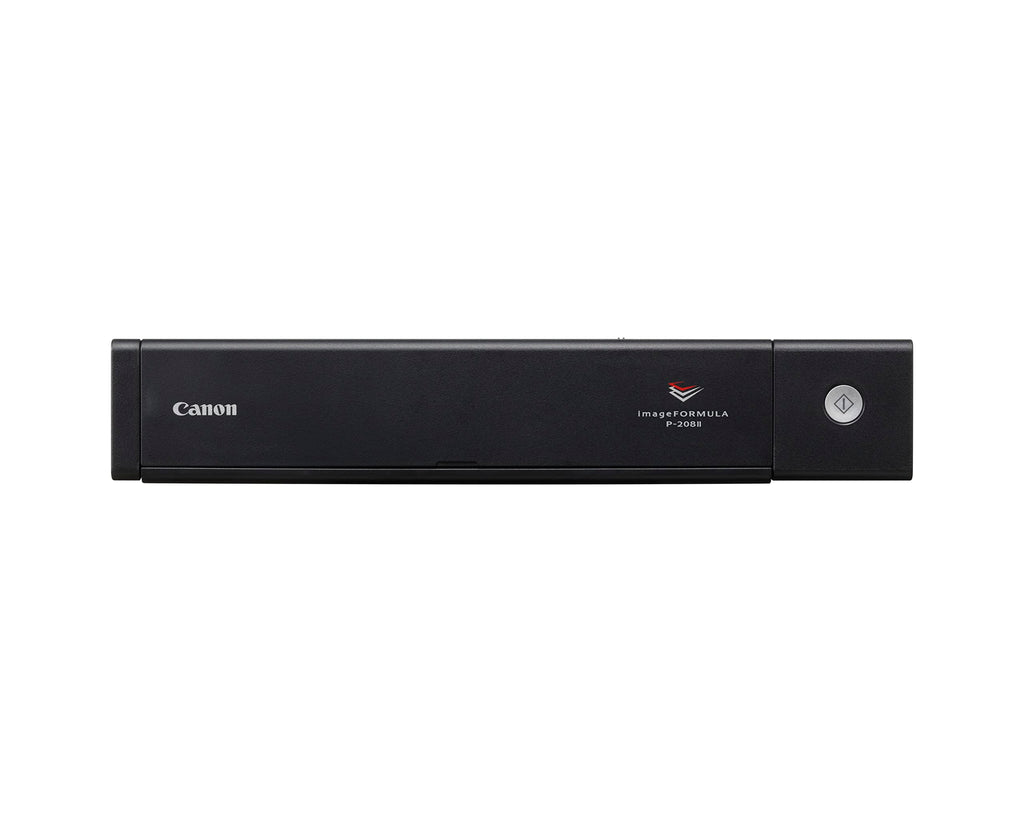 Canon P-208II - imageFORMULA Mobiler Dokumentenscanner (Duplex DIN-A4 Einzug, Farbe, 600dpi, 8 Seiten/Min, 10 Blatt ADF, PDF durchsuchbar, OCR, Plug & Scan, Twain, schwarz)