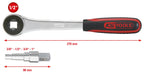 KS Tools 130.3000 Universal-Stufenschlüssel-Satz 3/8"-1", 2-tlg.