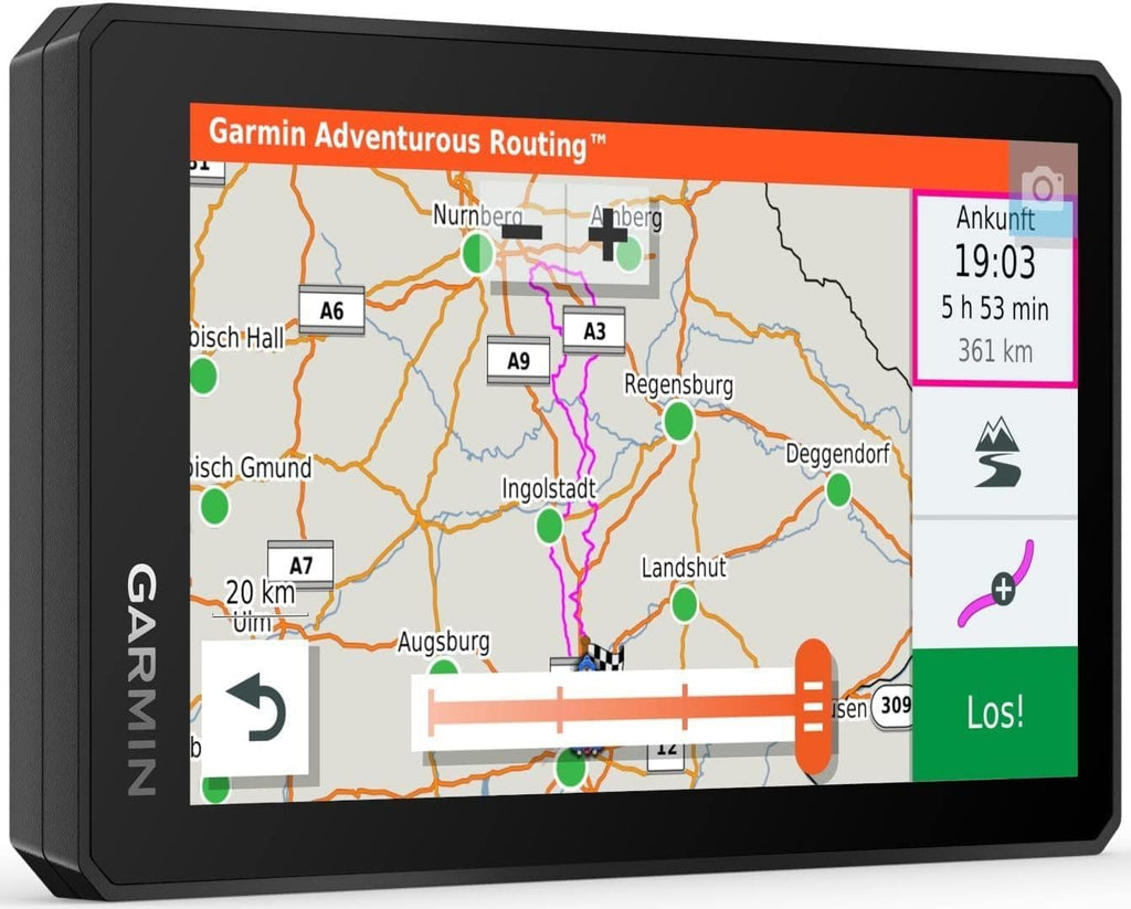 Garmin zūmo XT – wasserdichtes Motorrad-Navi für On-&Offroad mit ultrahellem 5,5“(14 cm) HD-Touchdisplay und vorinstallierter EU-Karte. Mit Adventurous Routing, Satellitenbildern