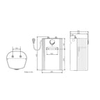 AEG druckloser Kleinspeicher Huz 5 Comfort mit ThermoStop-Technologie mit Stecker, 5l, untertisch, stufenlose Temperaturwahl von ca. 35-85 °C, 2kW, 222164