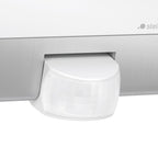 Steinel Außenleuchte L 22 S Wandlampe, 180° Bewegungsmelder, schwenkbar, 10 m Reichweite, Edelstahlblende, 60 Watt, E27, 28,6 x 16,2 x 8,5 cm, 009816