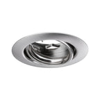 Paulmann 93399 Einbauleuchte Base rund schwenkbar max. 10x10W Einbaustrahler ohne Leuchtmittel Eisen gebürstet Einbaulampe Metall Deckenspot GU10