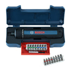 Bosch Professional Akkuschrauber Bosch GO 3 (inkl. 8-teiligem Bit-Set, Bitaufnahme, USB-C-Kabel, Mini-Koffer)