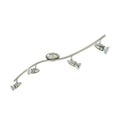 EGLO LED Deckenlampe Magnum LED, 4 flammige Deckenleuchte, Deckenstrahler aus Metall, Wohnzimmerlampe in Nickel-Matt, Chrom, Spots inkl. GU10 Leuchtmittel, warmweiß