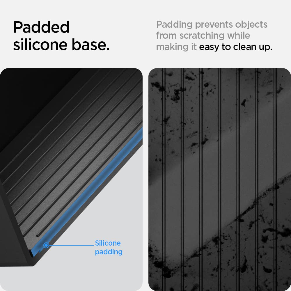 Spigen Tesla Model Y (~2024) Model 3 (2021-2023) Mittelkonsole Organizer Armlehnenablage Zubehör für Tesla Model Y (~2024) und Model 3 2021-2023 mit Smooth Slide Technology - Carbon Edition