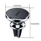 Blukar Handyhalterung Auto Lüftung, Universale 360° Magnetisch KFZ Handyhalter Auto Zubehör mit 5 Starke Magnet & 4 Metallplatten, Kompatibel mit iPhone 17 Air/Pro/16/15/14, Galaxy, Mate usw.