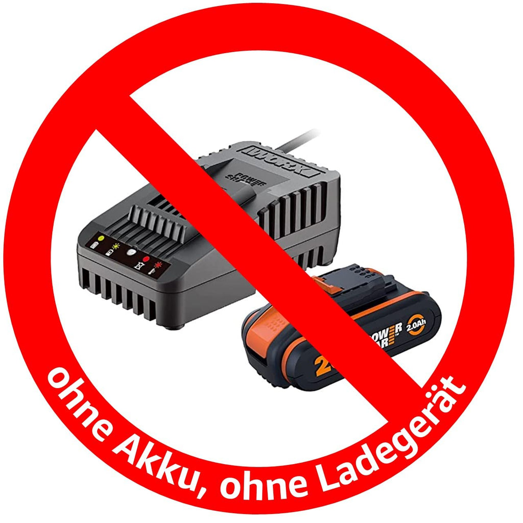 WORX WX550.9 Stichsäge zum Schneiden von Holz, Stahl & PVC – 2-in-1 Universalsäge mit Stich- & Säbelsäge & schneller Umstellung – 20V – Mit Staubbläser & Pendelhub – Ohne Akku & Ladegerät