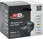 Rapid POWER FOR ALL Akku 18V 4,0Ah – Hochleistungs-Lithium-Ionen für Bosch, Gardena, Gloria und Wagner Geräte – Kompatibel mit POWER FOR ALL