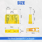 20 Stück 20A Standard Auto Sicherungen, Bolatus Flachsicherung Kfz Sicherungen Auto Sicherunge Stecksicherung Flachsicherungen Set mit 1 Sicherungszieher