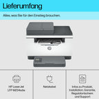 HP LaserJet MFP M234sdw Multifunktionslaserdrucker, Drucker, Scanner, Kopierer, Vorlageneinzug, WLAN, LAN, Duplex, Airprint, Grau-Weiß
