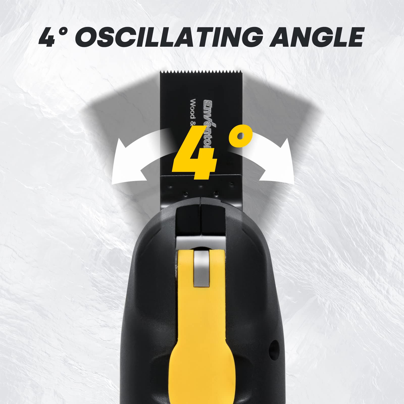 Akku Multifunktionswerkzeug 20V, ENVENTOR Oszillationswerkzeug mit 2.0AH Akku und Ladegerät, 12000-19500RPM, 4 ° Oszillationswinkel, 6 Geschwindigkeit, 28 Zubehör, zum Schneiden, Polieren, Sägen uvm