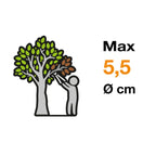 Fiskars PowerGearX Amboss-Getriebeastschere für trockenes und hartes Holz, Antihaftbeschichtet, Gehärteter Präzisionsstahl, Länge: 80 cm, Schwarz/Orange, LX99-L, 1020189