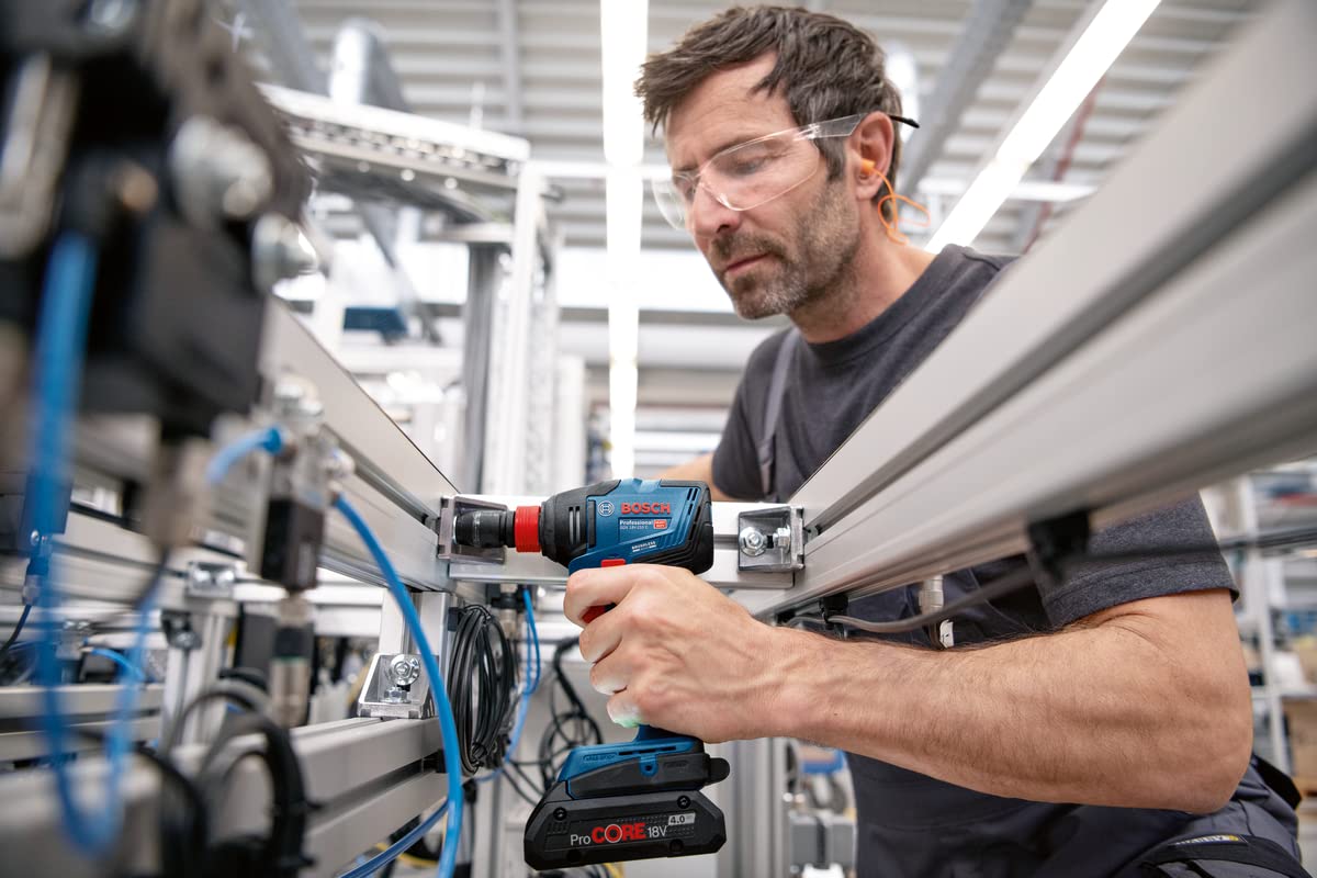 Bosch Professional 18V System Akku Drehschlagschrauber GDX 18V-210 C (max. Drehmoment 210 Nm, inkl. 2x Akku GBA 18V 5.0Ah, Schnellladegerät GAL 18V-40, L-BOXX)