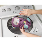 Fisher-Price Baby-Spielzeug Lila Schlummer-Affe, tragbare Plüsch-Spieluhr mit Atembewegungen und Lichtern für Neugeborene ab einem Alter von 0 Monaten, JLH41