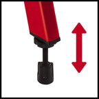 Einhell Radial-Fliesenschneidmaschine TE-TC 620 U (800 W, extra lange Zuglänge, robustes einklappbares Untergestell, Transporträder/-griff, 6-fach kugelgelagerte Motorführung)