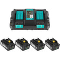 8000mAh BL1860 Ersatzakku für makita akku 18v 8Ah Ersatzakku für Makita akku BL1850 BL1850B BL1860 BL1860B BL1840B BL1840 BL1830 BL1835 BL1845 194204-5 LXT-400 Werkzeugakku mit LED (8.0-4-C)
