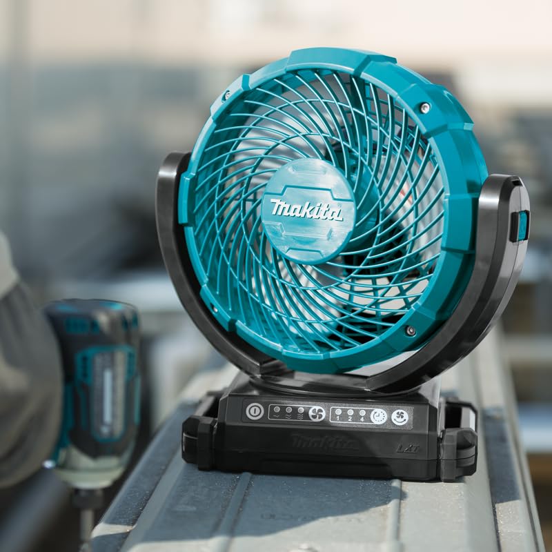 Makita DCF102Z Akku Lüfter 18 V (ohne Akku, ohne Ladegerät), Blau, 101
