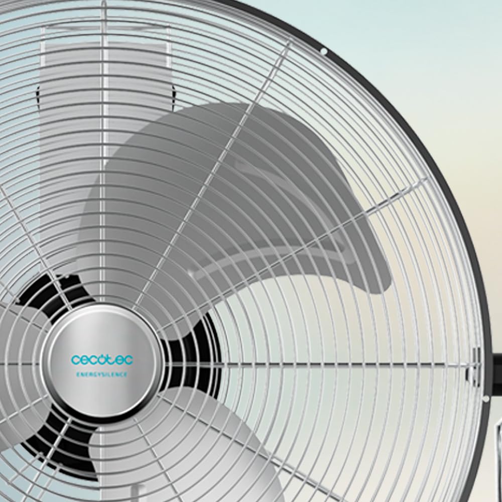 Cecotec Industrie-Ventilator EnergySilence 4300 Pro, 110 W, 3 Metallklingen 18" (45 cm), 3 Geschwindigkeiten, Kupfermotor, Einstellbare Neigung, Verchromte Oberfläche