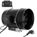 Brogachy 200mm Regelbar Rohrventilator, Abluftventilator 3000 RPM,mit Dreiphasiger EC Motor, für Heizung, Kühlung,Booster, Wachstumszelte, Hydrokulturen, Heimgebrauch, Belüftung.