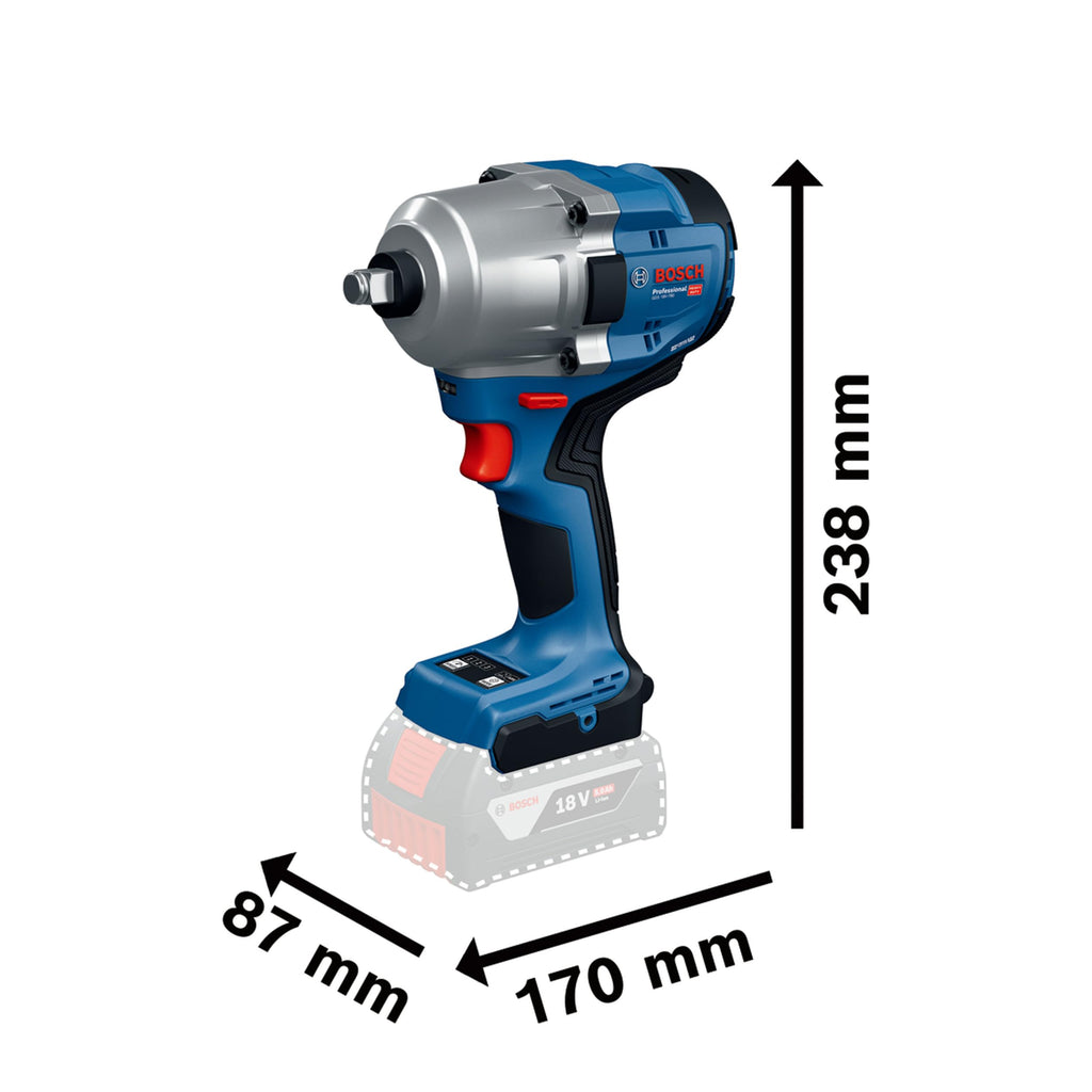 Bosch Professional 18V System Akku Drehschlagschrauber GDS 18V-780 (inkl. XL-BOXX)
