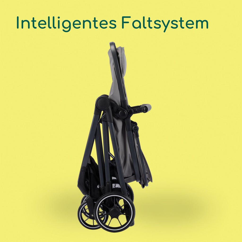 Bebeconfort Breeze Trio, Baby Kinderwagen 3 in 1 mit Kindersitz, 0-22 kg (0-4 Jahre), Reversibler & Leichter Kinderwagen Set, i-Size Kindersitz, Kompakter Faltmechanismus, Mineral Grey