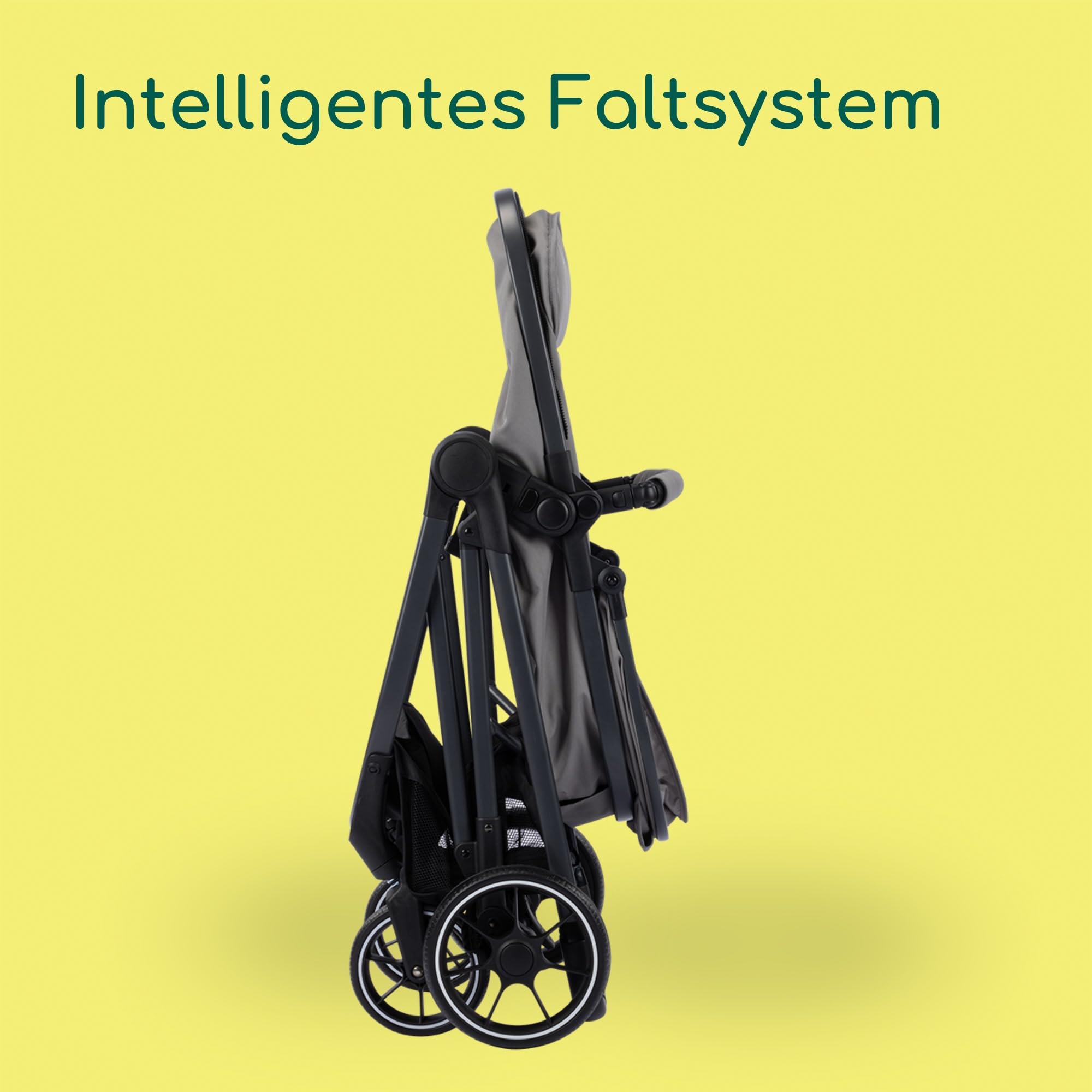 Bebeconfort Breeze Trio, Baby Kinderwagen 3 in 1 mit Kindersitz, 0-22 kg (0-4 Jahre), Reversibler & Leichter Kinderwagen Set, i-Size Kindersitz, Kompakter Faltmechanismus, Mineral Grey