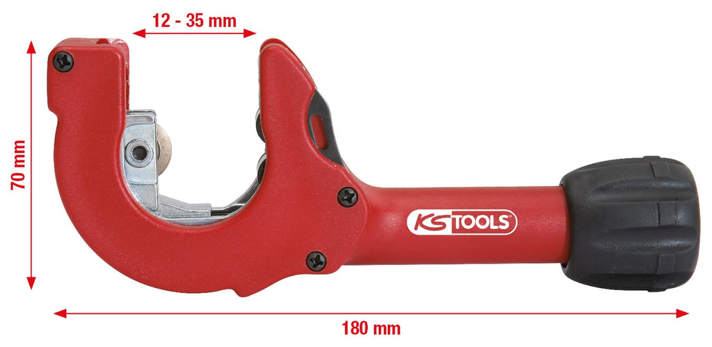 KS Tools 104.5060 Ratschen-Rohrabschneider, 12-35mm