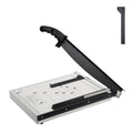 VEVOR Papierschneider Hebelschneider, 381 mm Max. Schnittbreite Manuelle Papierschneidemaschine, 16 Blätter Kapazität, mit Schutzschiene/Klingenarretierung für Karton/Pappe, Papierschneider