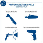 Scheppach Druckluft Kompressor HC53DC | 2200W Leistung | 50L Kessel | 10bar Druck | Ansaugleistung 412 L/min | Druckminderer, ölgeschmiert, Doppelzylinder