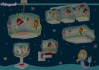Dalber Kinder Tischlampe Nachttischlampe kinderzimmer Mermaids Meerjungfrauen, Kinderzimmer, Nachttischlampe, 63441, E14, Türkis