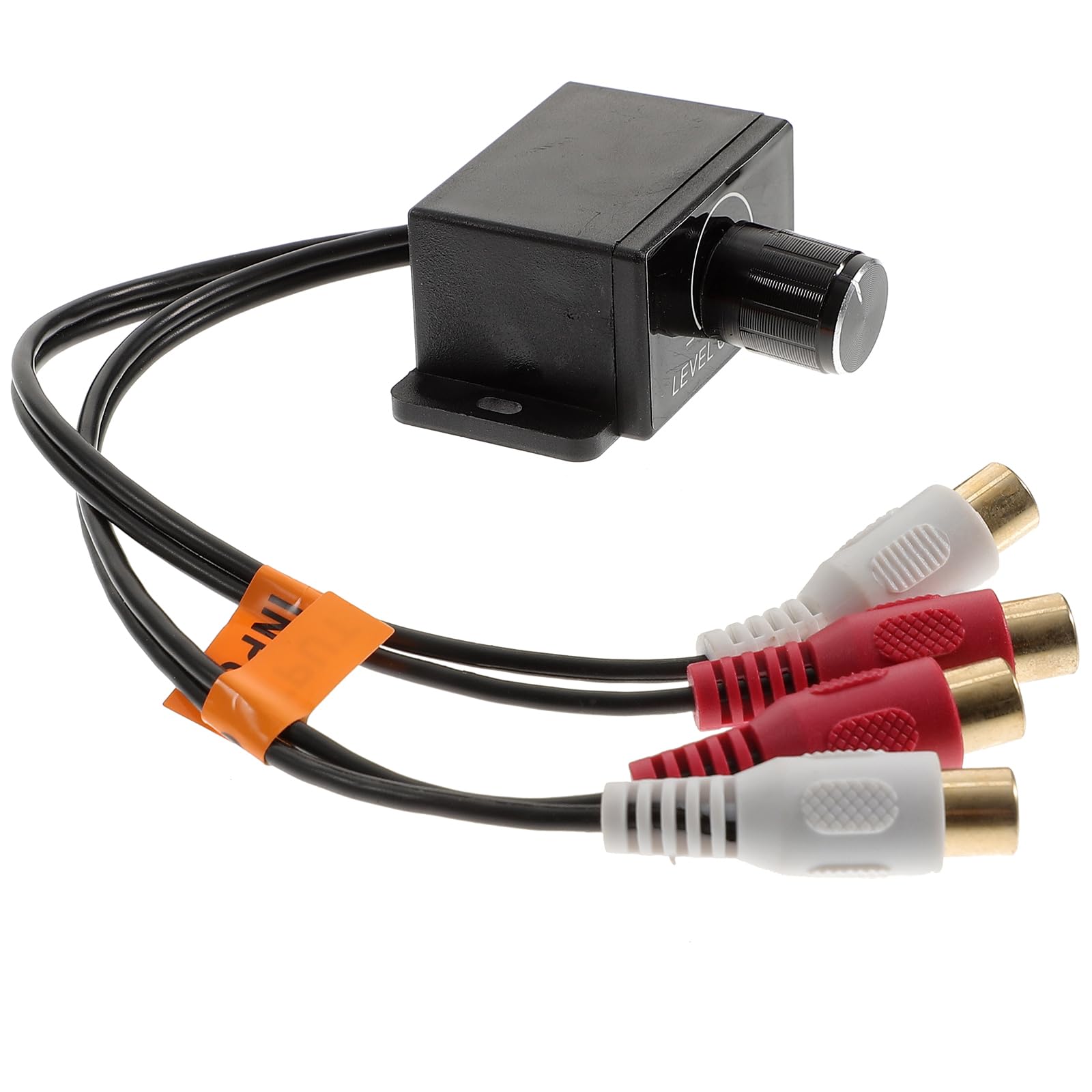 WINOMO Auto Volume Control Knob Remote Verstärker Level Bass Audio Lautstärkeregler mit 2 Cinchstecker endstufe Auto